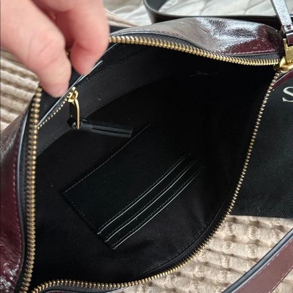 All Saints Burgundy Crossbody Bag - Picture 8 of 8